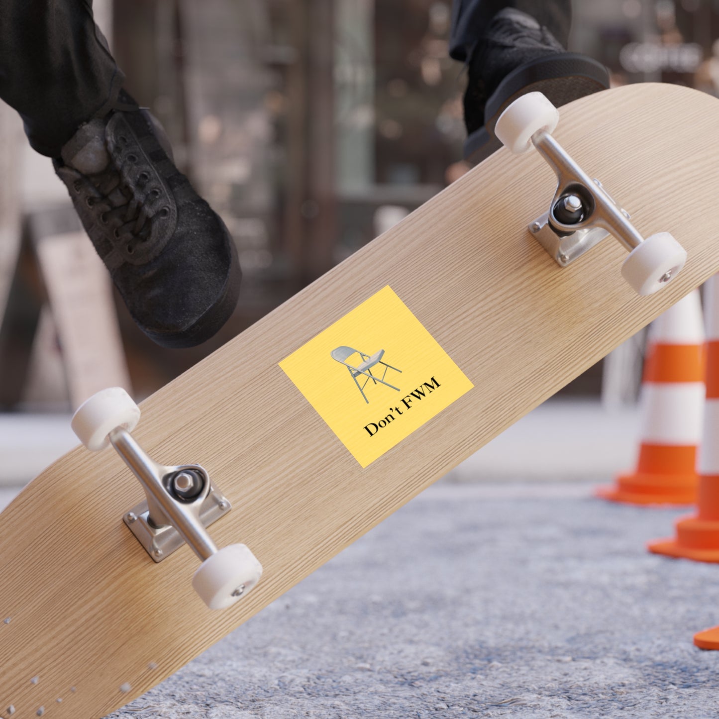 Don’t FWM Folding Chair Sticker, 1 piece